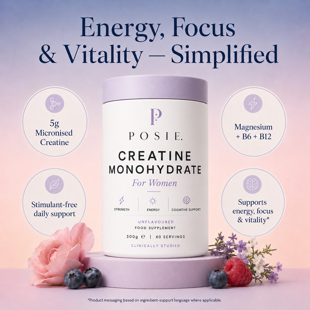 P O S I E Creatine Energy & Focus Complex