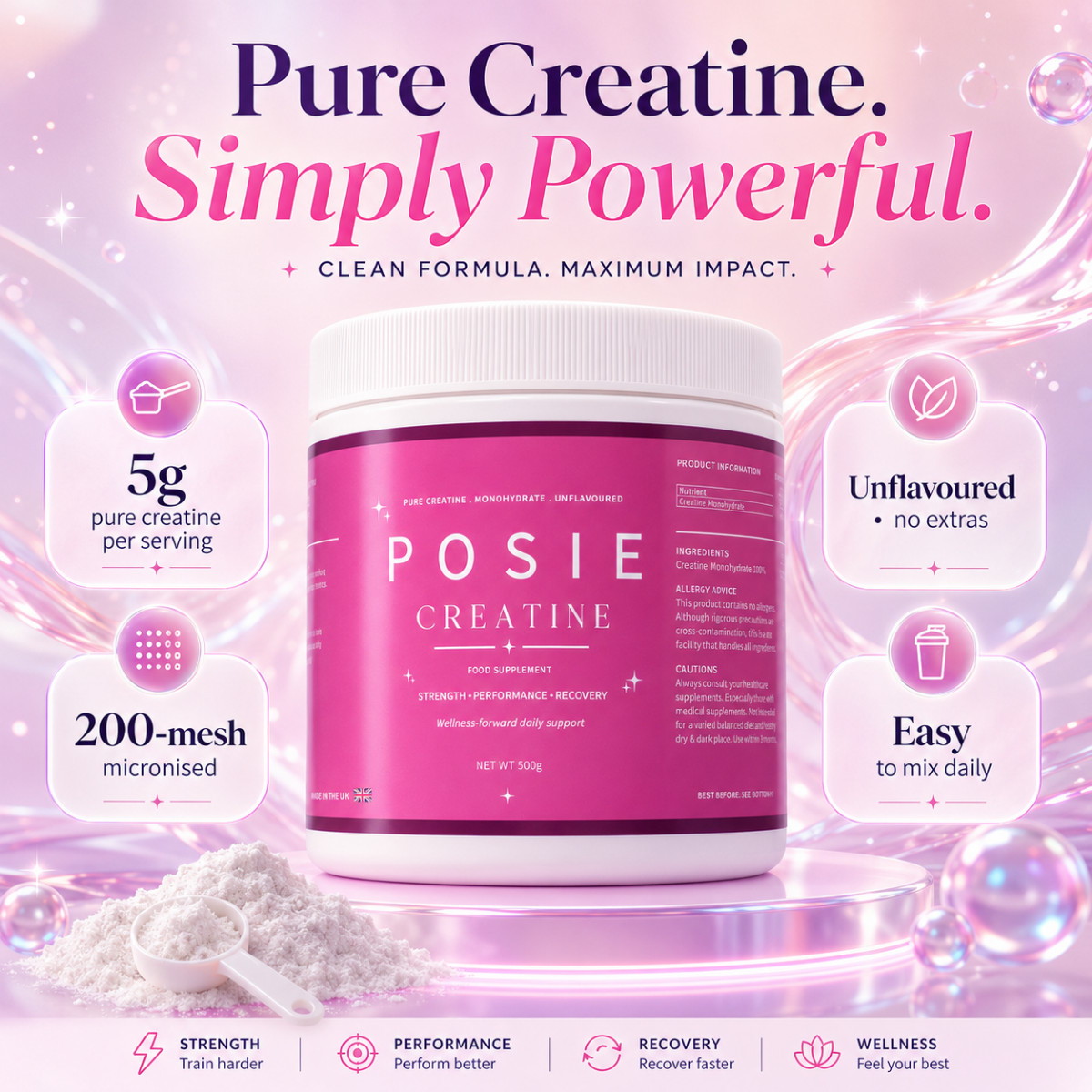 POSIE Pure Creatine Monohydrate*